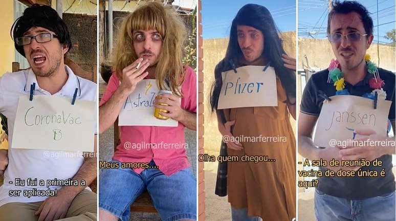 Vídeo de humor apresenta a guerra de vaidade entre as vacinas disponíveis no País