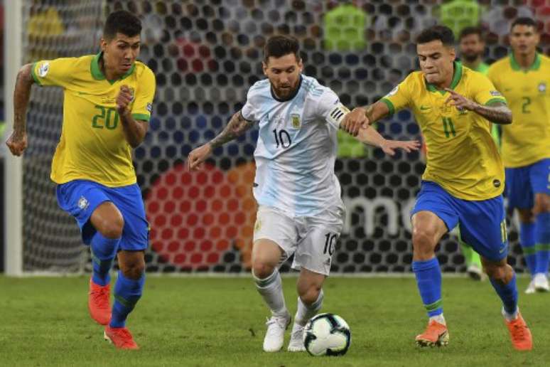 Na semifinal da Copa América de 2019, o Brasil derrotou a Argentina por 2 a 0 no Mineirão (Nelson ALMEIDA / AFP)