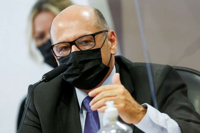 Dimas Covas em sessão no Senado
27/5/2021 REUTERS/Adriano Machado