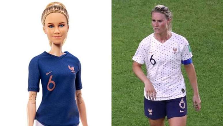 Amandine Henry, atleta da seleção francesa de futebo, foi outra a ganhar sua própria Barbie