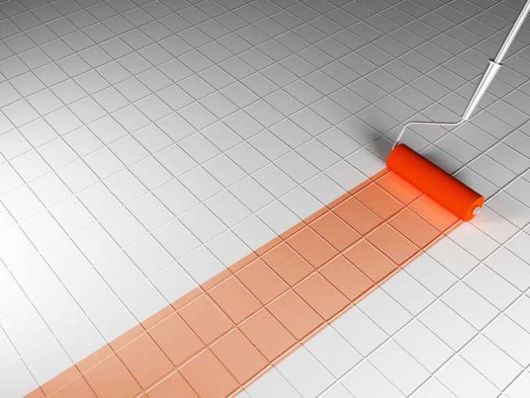 35. Tinta para piso laranja &ndash; Foto Revista Vd