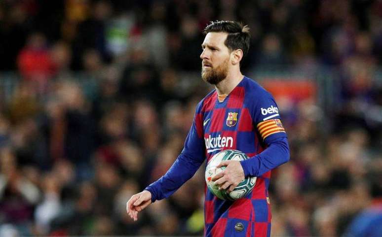 Messi em jogo pelo Barcelona Albert Gea/Reuters