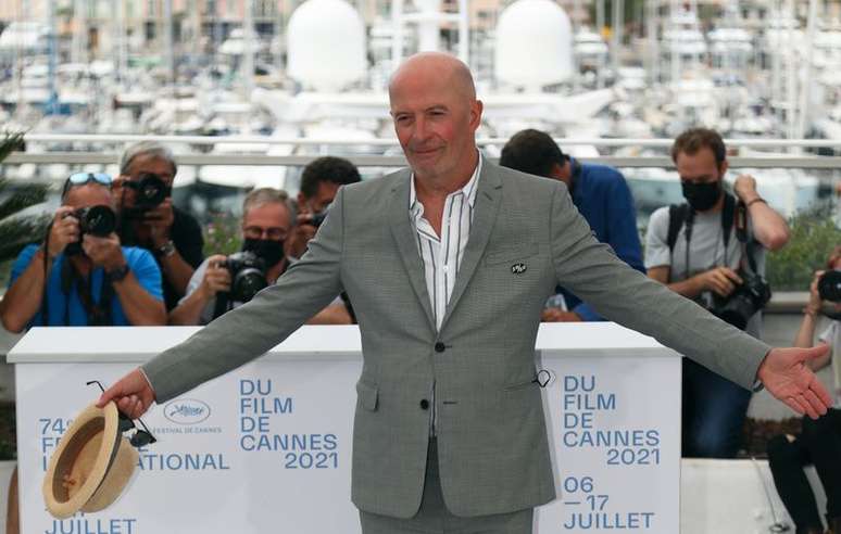 Diretor Jacques Audiard em Cannes
 15/7/2021   REUTERS/Reinhard Krause