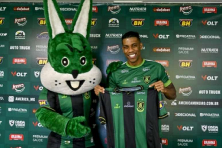 Berrio assinou contrato com o Coelho até ofim da temporada-(Mourão Panda/América-MG)