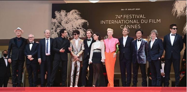 Elenco estelar de "The French Dispatch", de Wes Anderson, na première do filme em Cannes