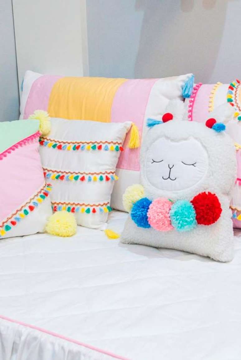 9. Almofadas para quarto infantil &ndash; Foto Gr&atilde;o de Gente