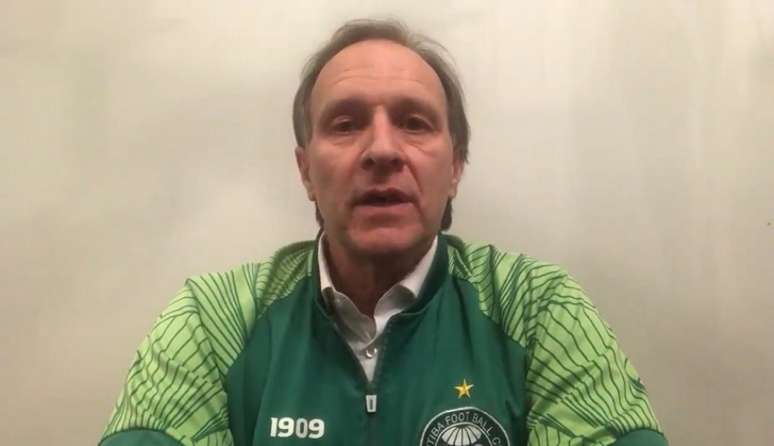 Vice-presidente falou em tom cauteloso sobre o tema (Reprodução/Twitter Coritiba)