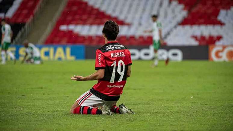 Desde janeiro de 2020 no Flamengo, Michael vive a sua melhor fase pelo clube (Foto: Alexandre Vidal / CRF)