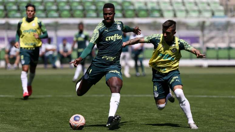 Pedrão em treinamento no Palmeiras (Foto: Cesar Greco/ Ag. Palmeiras)