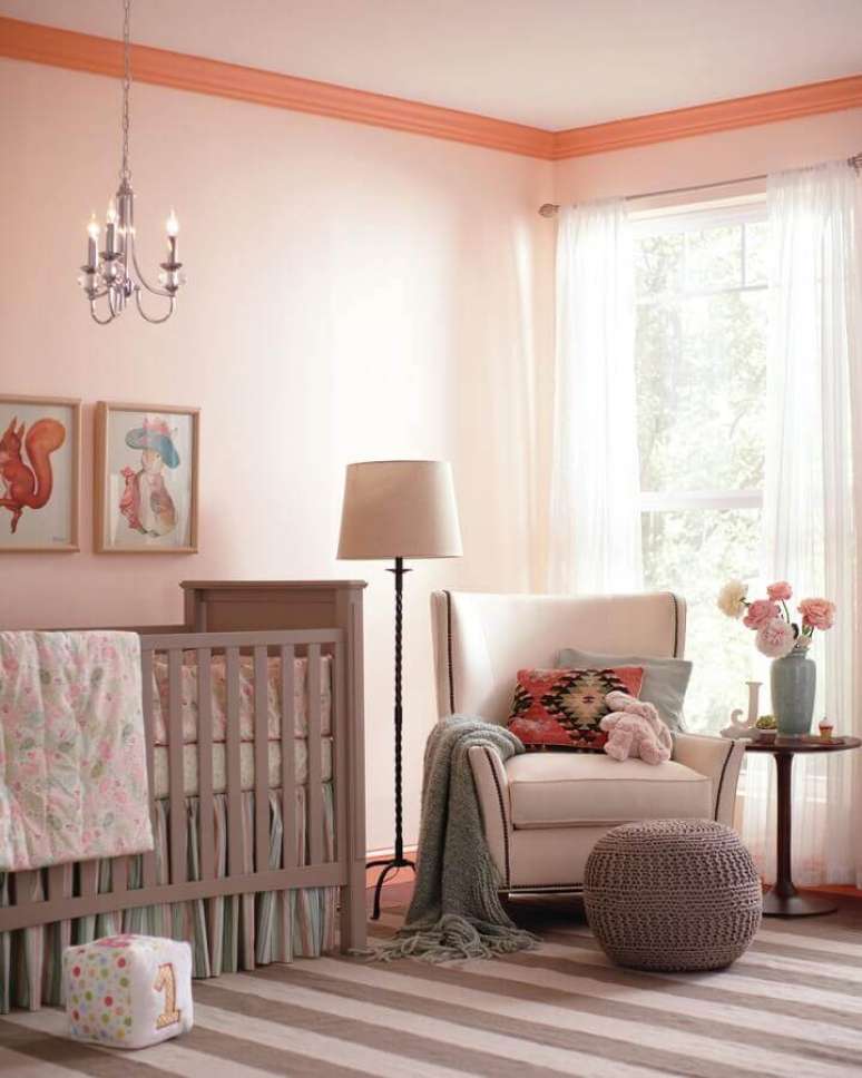 19. Dicas de decoração para quarto de bebê feminino em tons de rosa – Foto: Home Fashion Trend