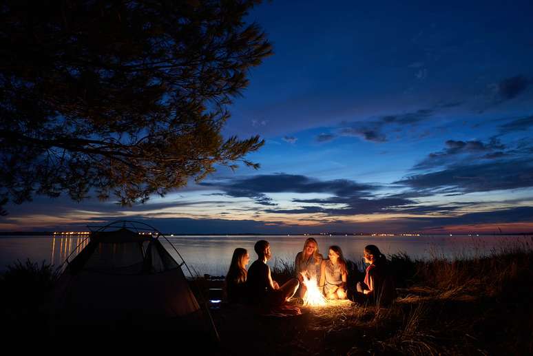 Amigos, Amizade, Acampamento, Natureza