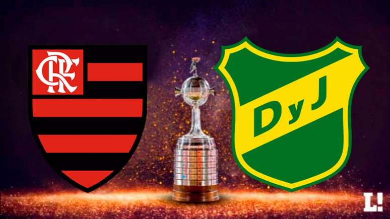 Flamengo recebe o Defensa y Justicia com a vantagem de 1-0 no agregado (Foto: Montagem LANCE!)