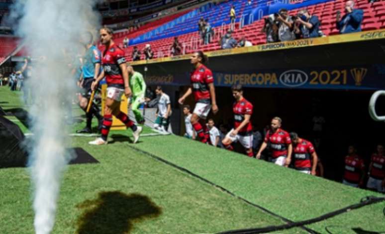 Flamengo conquistou a Supercopa em Brasília (Foto: Alexandre Vidal / Flamengo)