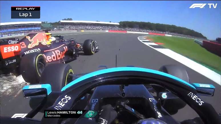 Polêmica entre Hamilton e Verstappen marcou GP da Inglaterra 