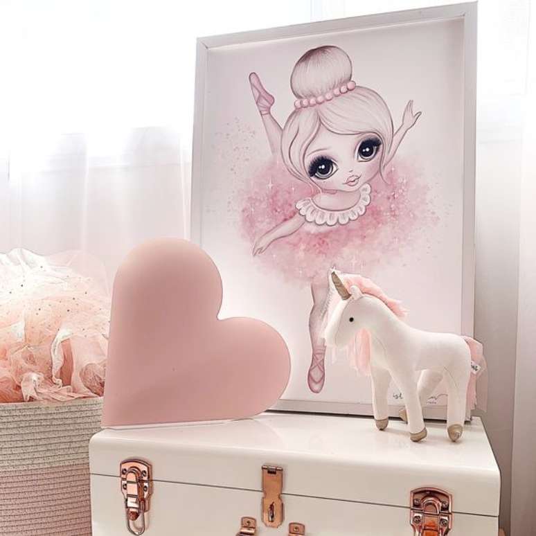 52. Quadro infantil de bailarina &ndash; Foto Isla Dream Prints