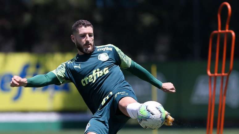 Zé Rafael foi desfalque nos últimos jogos do Verdão devido a uma infecção no pé esquerdo (Foto: Cesar Greco/Palmeiras)