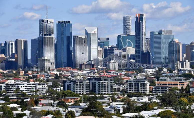 Vista do skyline de Brisbane, na Austrália