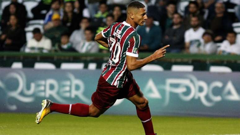 Richarlison em ação com a camisa do Fluminense (Foto: NELSON PEREZ/FLUMINENSE F.C.)