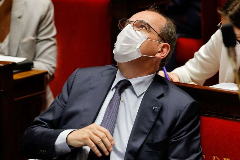 Primeiro-ministro da Fran&ccedil;a, Jean Castex, durante sess&atilde;o da Assembleia Nacional em Paris
20/07/2021 REUTERS/Pascal Rossignol