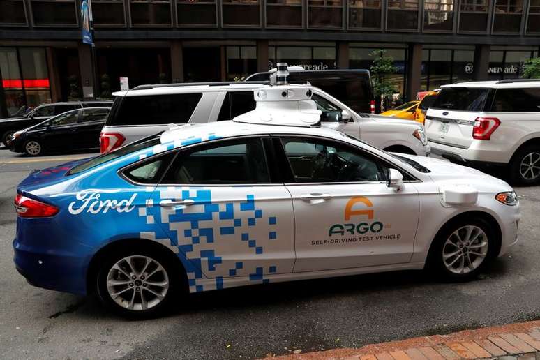 Veículo autônomo Ford da Argo AI em Nova York, EUA 
12/07/2019
REUTERS/Mike Segar