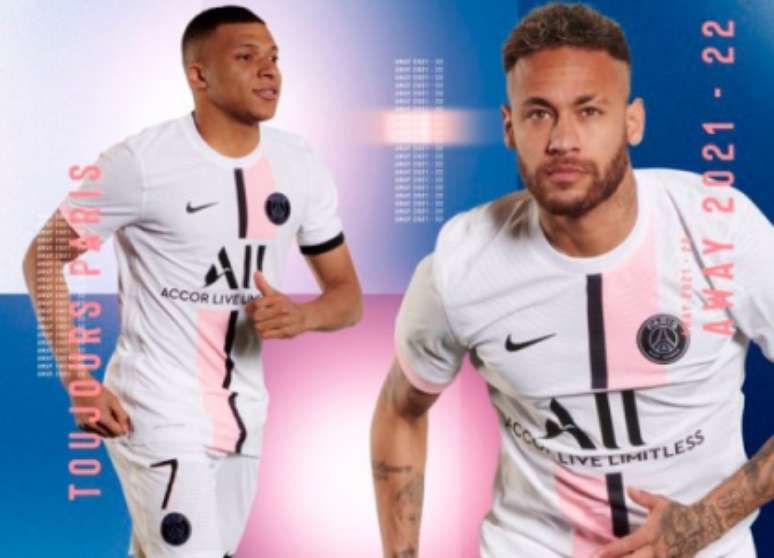 Novo uniforme do PSG para a temporada 21/22 (Foto: divulgação/PSG)