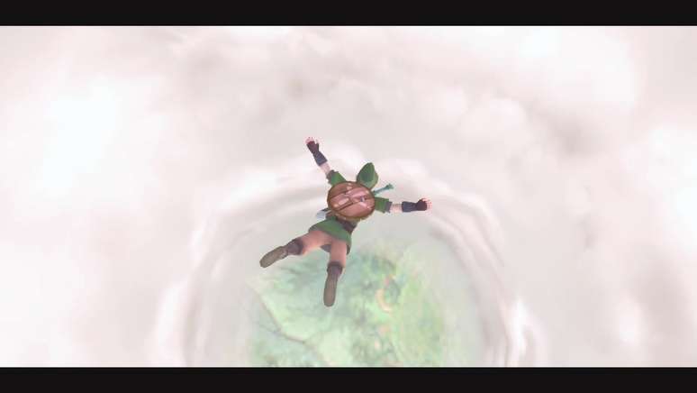 Link salta para a aventura em Skyward Sword HD