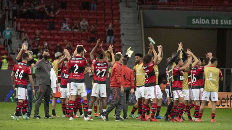 Flamengo avançou às quartas da Libertadores (Foto: Alexandre Vidal / Flamengo)