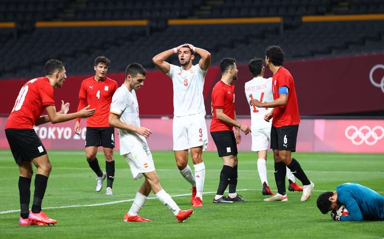 Espanha decepciona e só empata com o Egito na estreia do futebol masculino na Olimpíada 2020 Tóquio