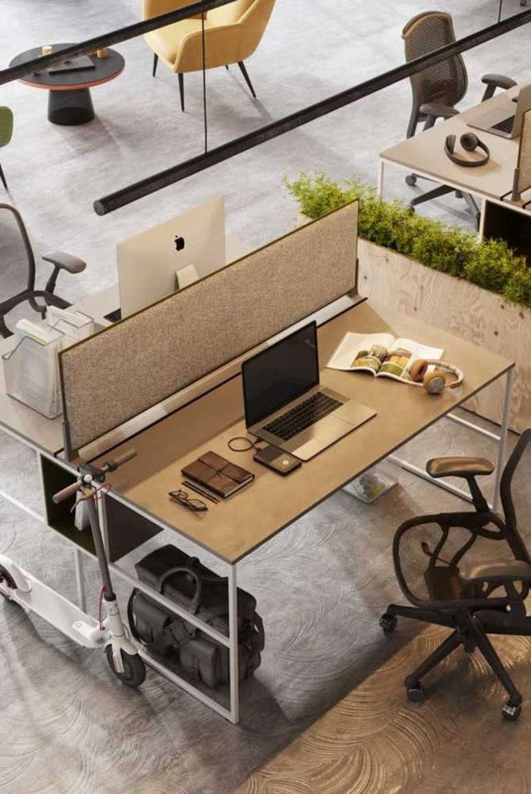 8. Divis&oacute;rias para escrit&oacute;rio na mesa &ndash; Foto Pinterest