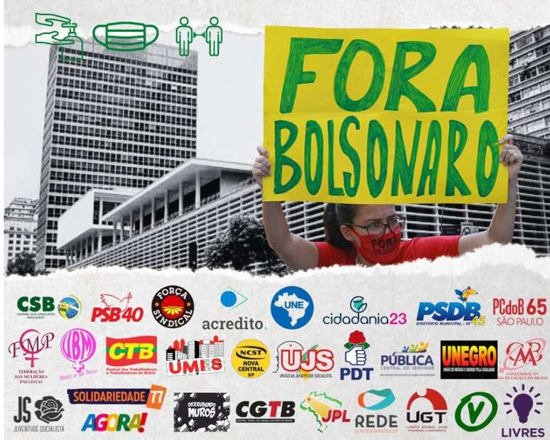 Grupo autointitulado 'Bloco Democr&aacute;tico' ter&aacute; carro de som pr&oacute;prio e chamou sua concentra&ccedil;&atilde;o para o Conjunto Nacional neste s&aacute;bado (24/07)