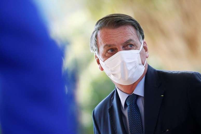 Presidente Jair Bolsonaro antes de cerimônia no Ministério da Defesa em Brasília
22/07/2021 REUTERS/Adriano Machado