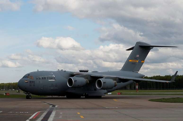 Aeronave tipo C-17 da Força Aérea dos Estados Unidos 
21/05/2020
REUTERS/Evgenia Novozhenina/Pool