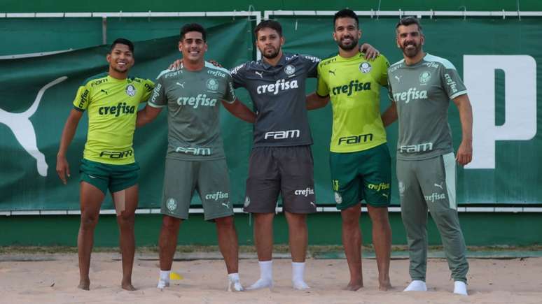 Rony e Luan iniciaram a transição física e estão mais próximos do retorno ao Palmeiras (Foto: Cesar Greco)