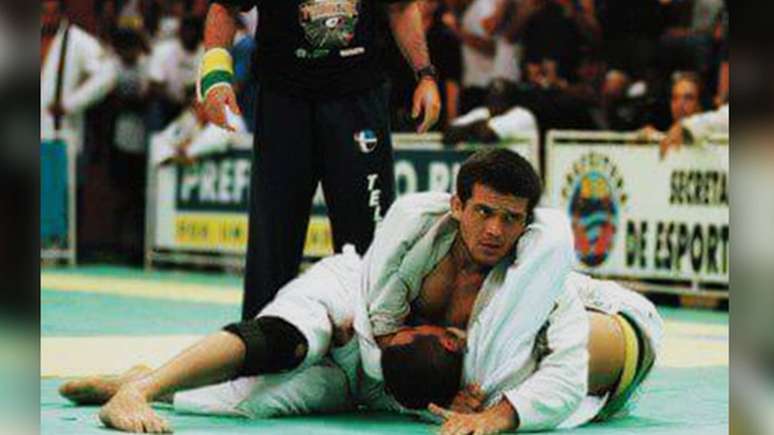 Marco Antônio Barbosa disputa competição de jiu-jitsu