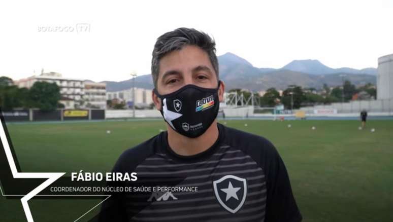 Botafogo apresentou Fábio Eiras (Foto: Reprodução/Botafogo TV)