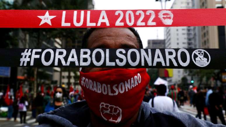 Manifestações de apoio a Lula têm sido constantes nos protestos contra Bolsonaro e causam desconforto em parte dos participantes