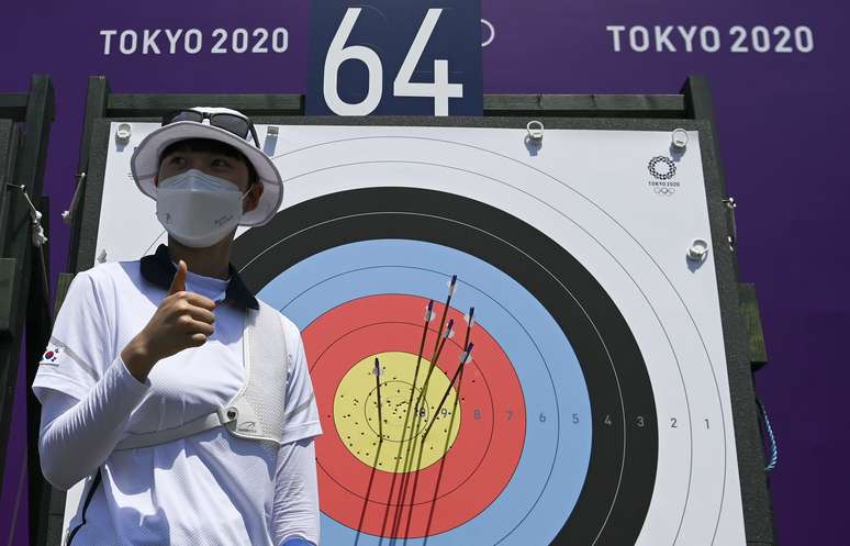 San An bateu recorde nos Jogos Olímpicos de Tóquio nesta sexta-feira Clodagh Kilcoyne/Reuters