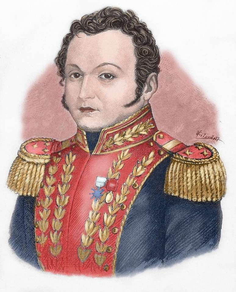 O general José Antonio Páez questionava, da Venezuela, o poder centralizado de Bogotá na época da Grande Colômbia