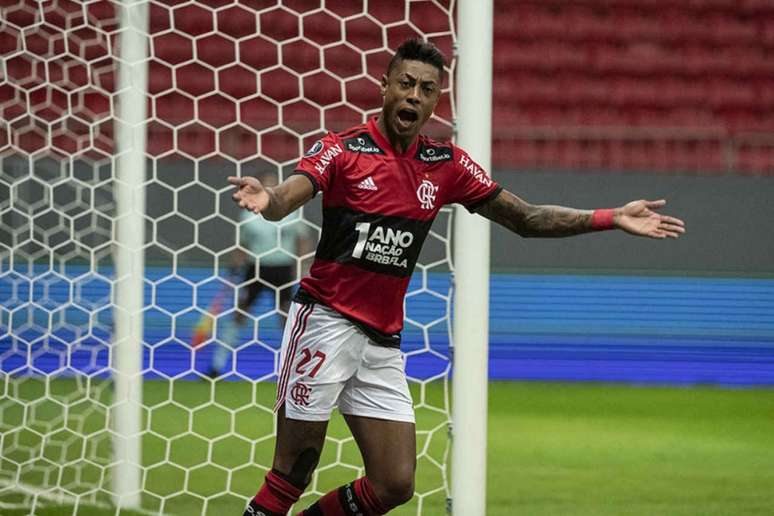 Flamengo usou camisa comemorativa contra o Defensa y Justicia (Foto: Alexandre Vidal/Flamengo)