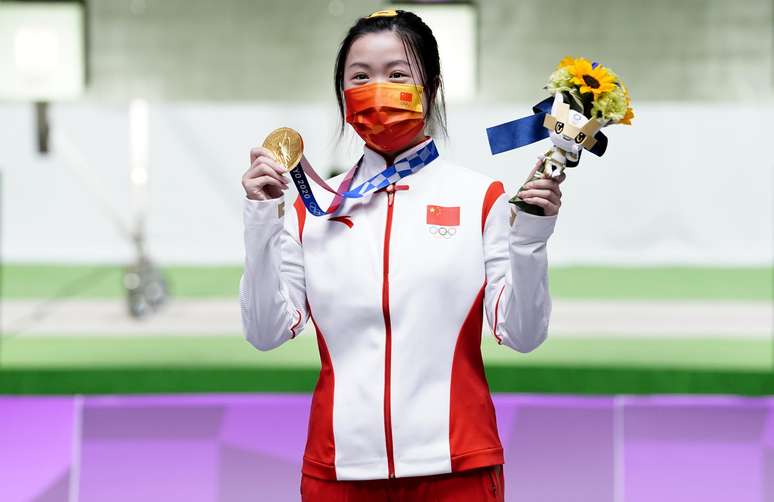 Chinesa do tiro esportivo conquista o 1º ouro da Olimpíada
