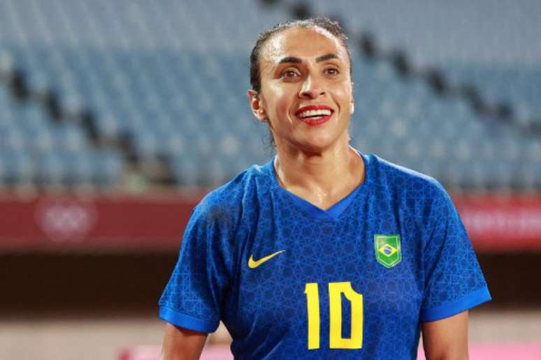 Marta tem três gols marcados nos Jogos Olímpicos de Tóquio (Foto: Kohei CHIBAHARA / AFP)