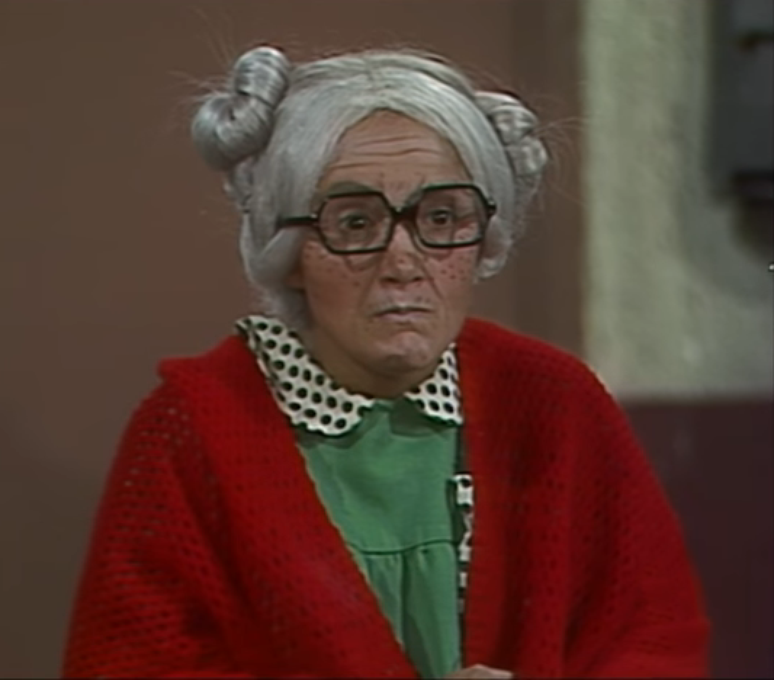 Apari&ccedil;&atilde;o de Dona Neves foi ao ar em 1977.