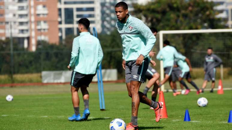 Caio Paulista, durante treinamento do Fluminense no CT Carlos Castilho (Foto: Mailson Santana/Fluminense FC)