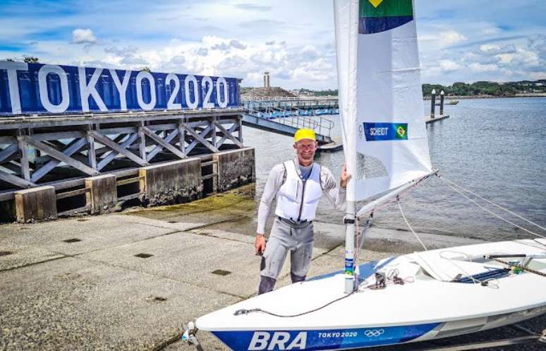 Scheidt está em oitavo lugar até agora nos Jogos Olímpicos Daniel Varsano/COB