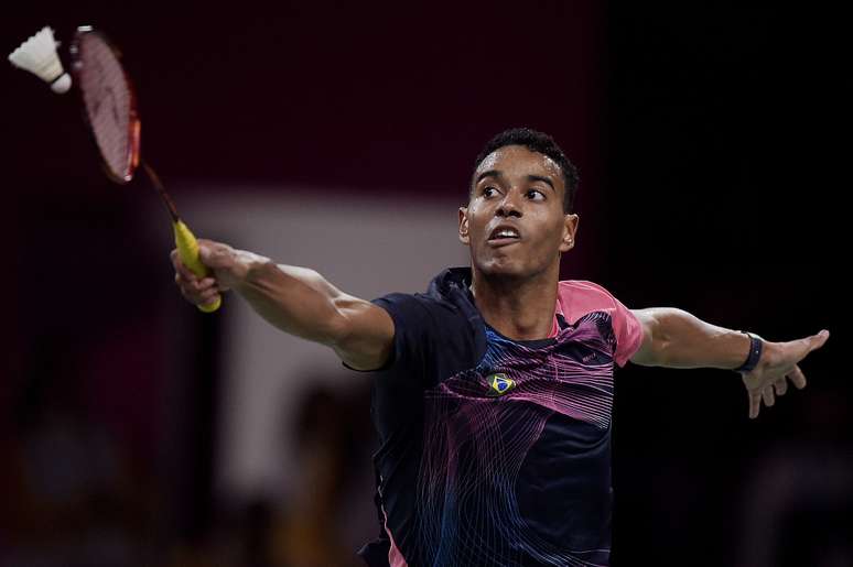 Ygor Coelho estreou com vitória no torneio de badminton no Japão Reprodução Twitter/@timebrasil