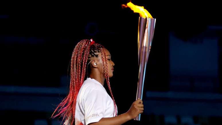 Naomi Osaka acendeu a pira das Olimpíadas na semana passada