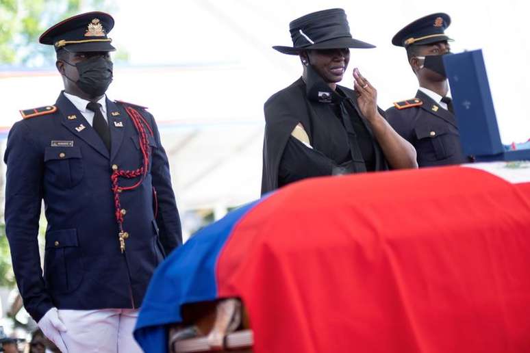 Funeral do presidente assassinado do Haiti Jovenel Moise
 23/7/2021   REUTERS/Ricardo Arduengo