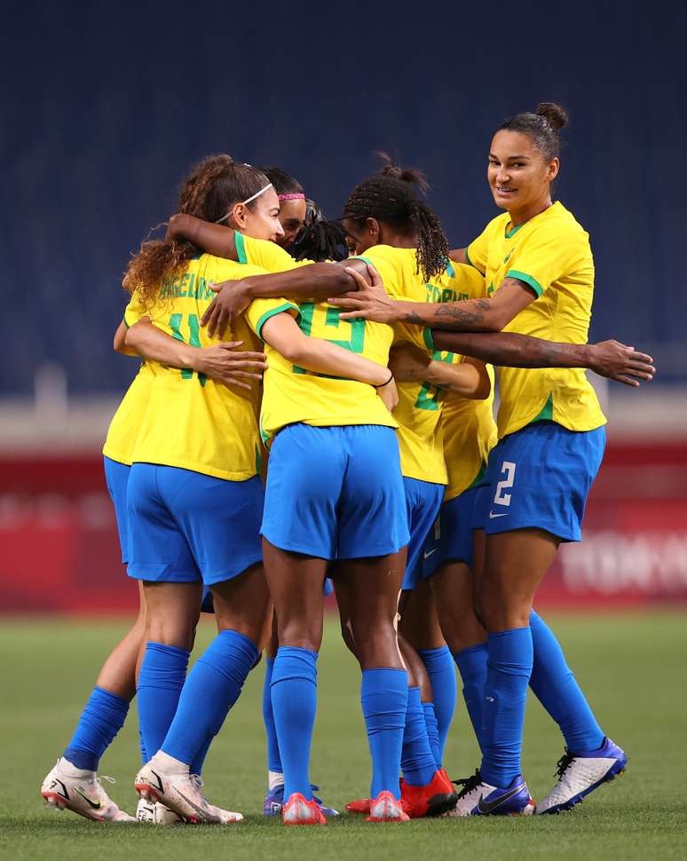 Andressa Alves marcou o gol do Brasil contra a Zâmbia
