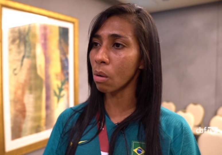 Defensora fez um balanço do desempenho do Brasil na primeira fase da competição (Reprodução / CBF TV)