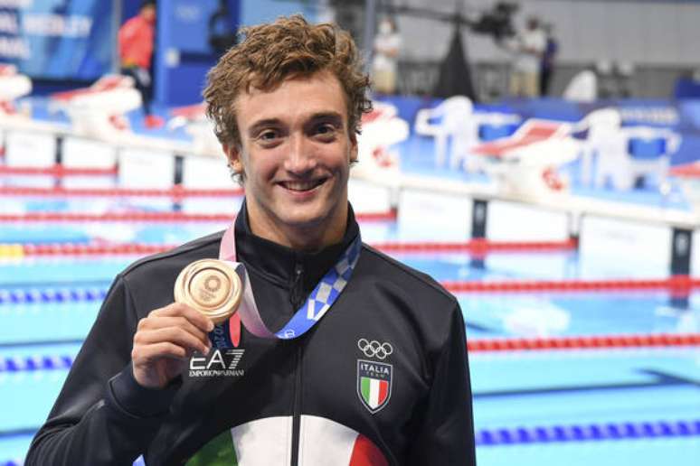 Federico Burdisso conquistou bronze na natação em Tóquio